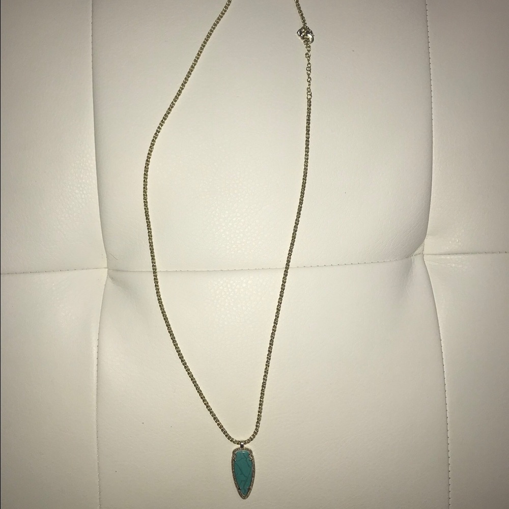 Long turquoise Kendra Scott necklace